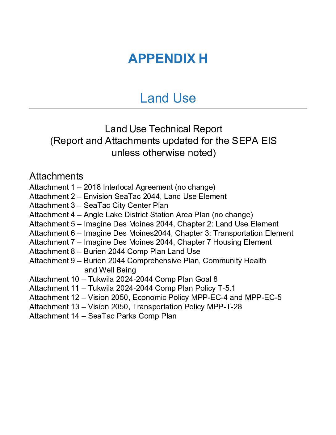 Appendix h land use tech report pdf