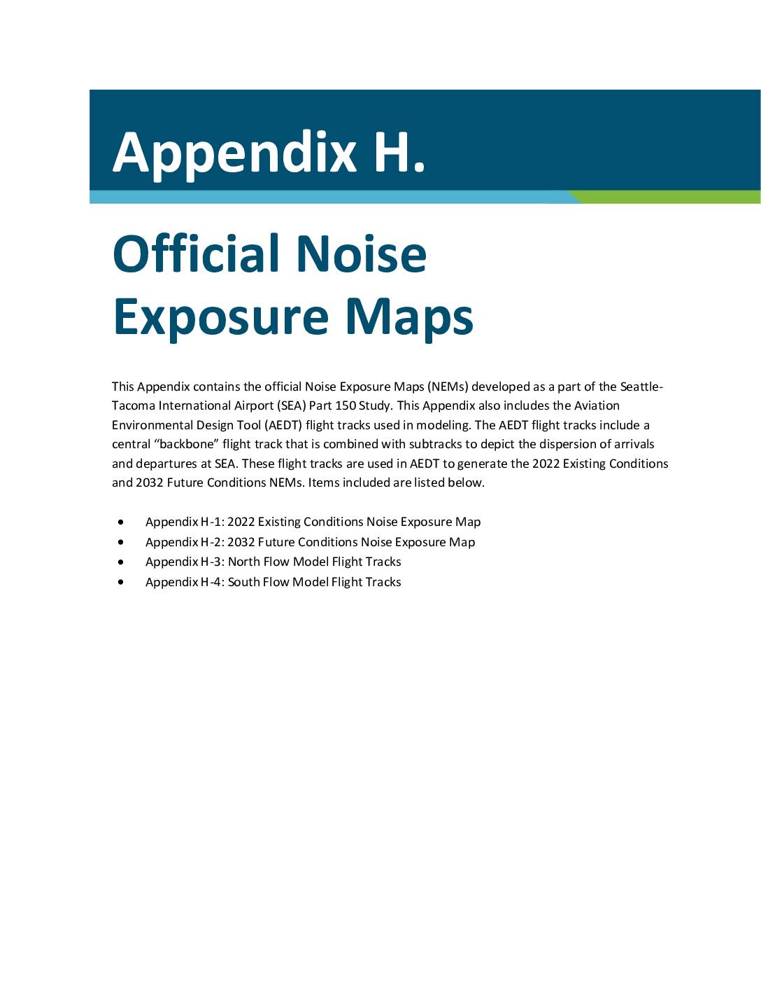 Appendix h official noise exposure maps rfs pdf