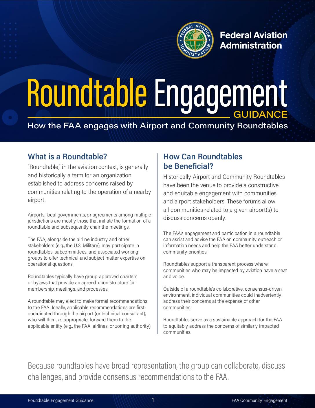 Community Roundtable Info Sheet - Sea-Tac Noise.Info