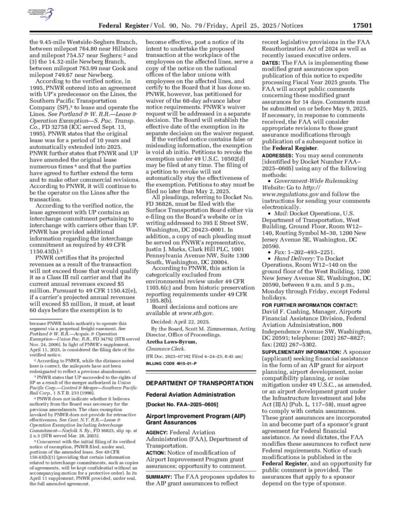 Federal register 2025 07224 aip grants pdf 1