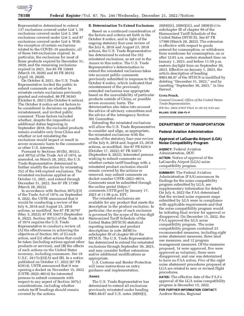 Federal register notice for approval of lga ncp pdf