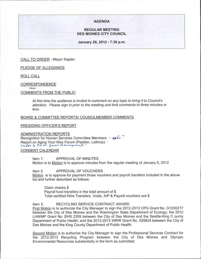 January 26 2012 City Council Packet Pdf