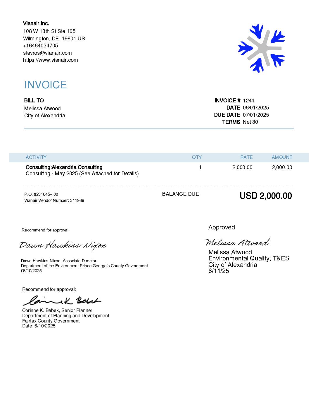 Noise study may 2025 invoice pdf