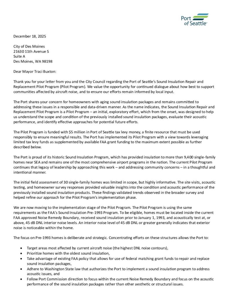 Pos TH RESPONSE LTR to Des Moines Mayor Traci Buxton Sound Insulation Repair Replacement Pilot Program Copy 3 Pdf