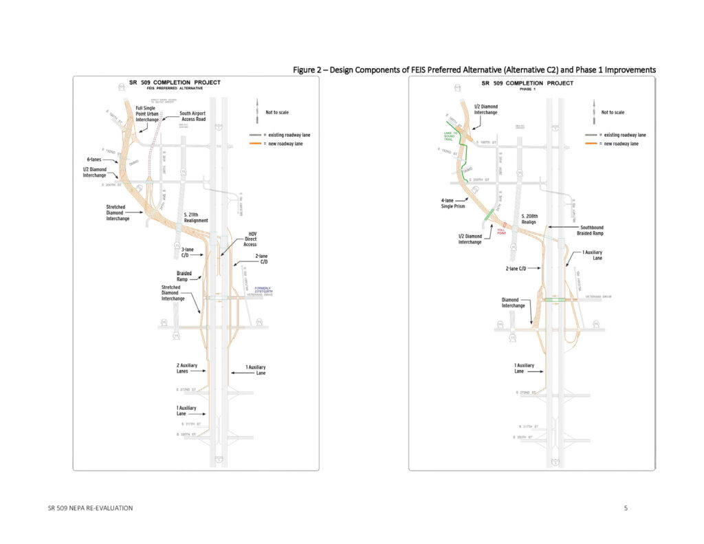Puget sound gateway program – phase 1 of the sr 509 completion project environmental re evaluation page 342