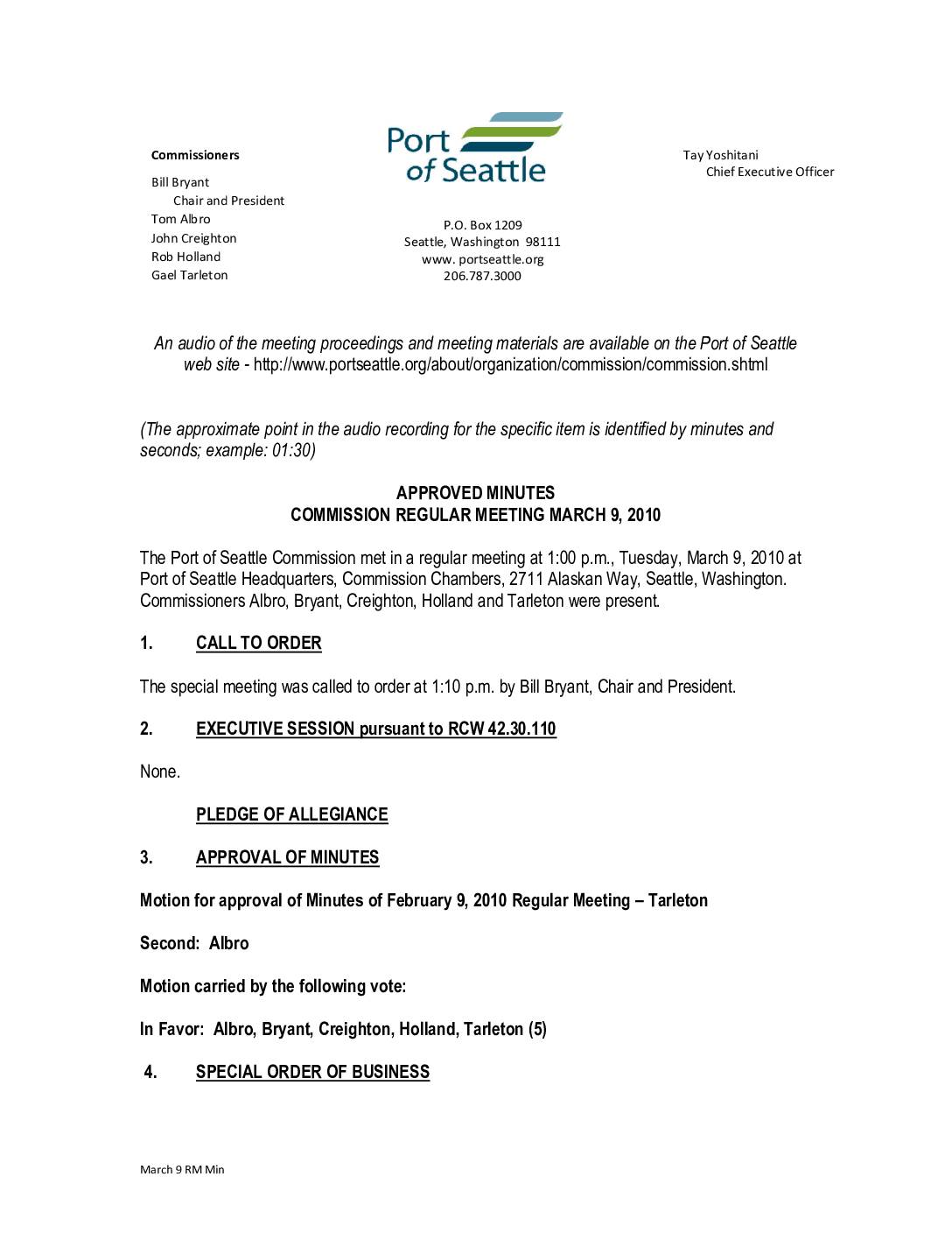 Rm march 9, 2010 minutes linked pdf