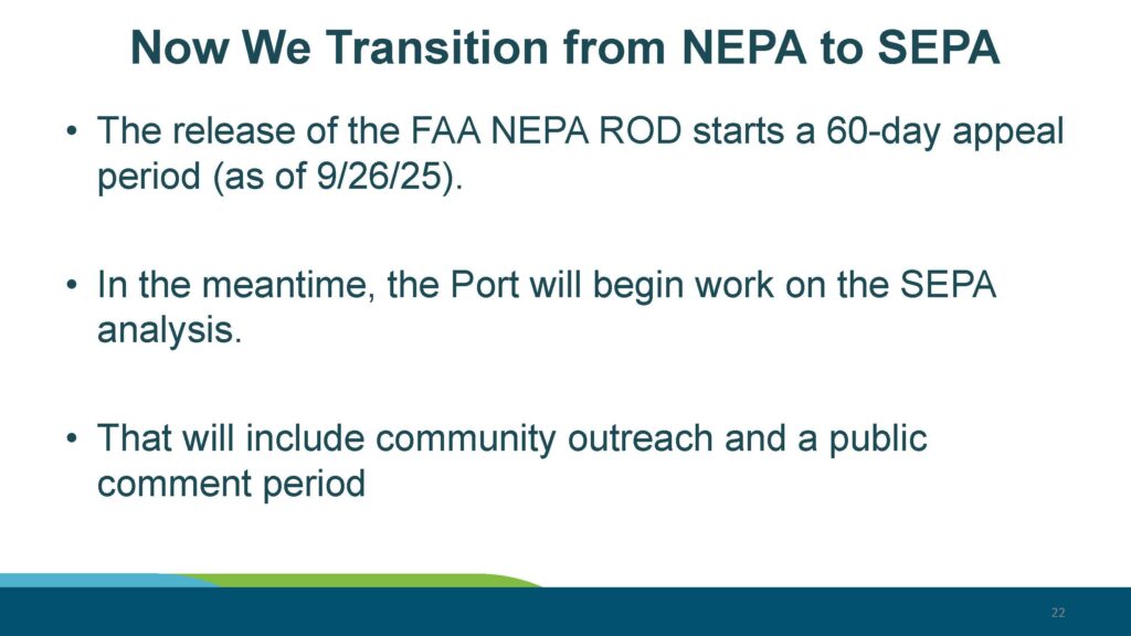 Samp NTP Final NEPA EA FAA Record of Decision and SEPA Next Steps 10 22 25 Page 22