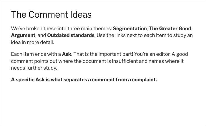 SAMP public comment template featured image