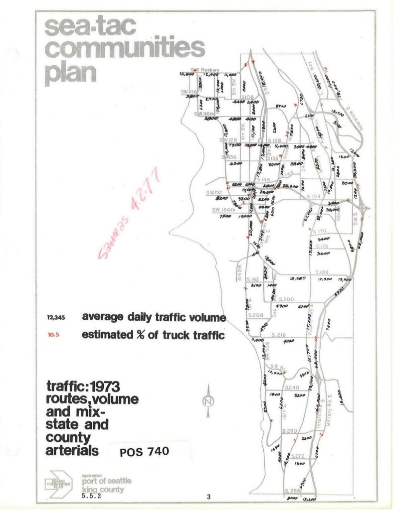 Stcp chapter unk pg 3 traffic 1973 routes volume and mix state and county arterials