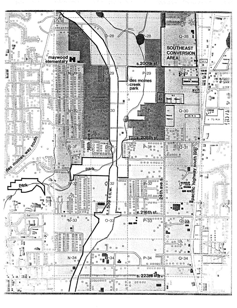 Stcp chapter unk pg unknown des moines creek park and surrounding area land use map