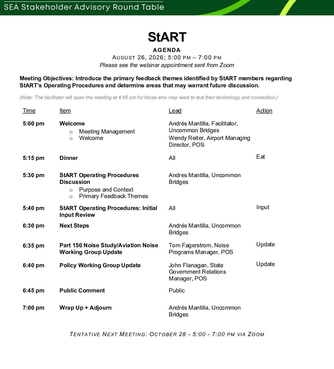 START meetingagenda 2026826 final 0 pdf