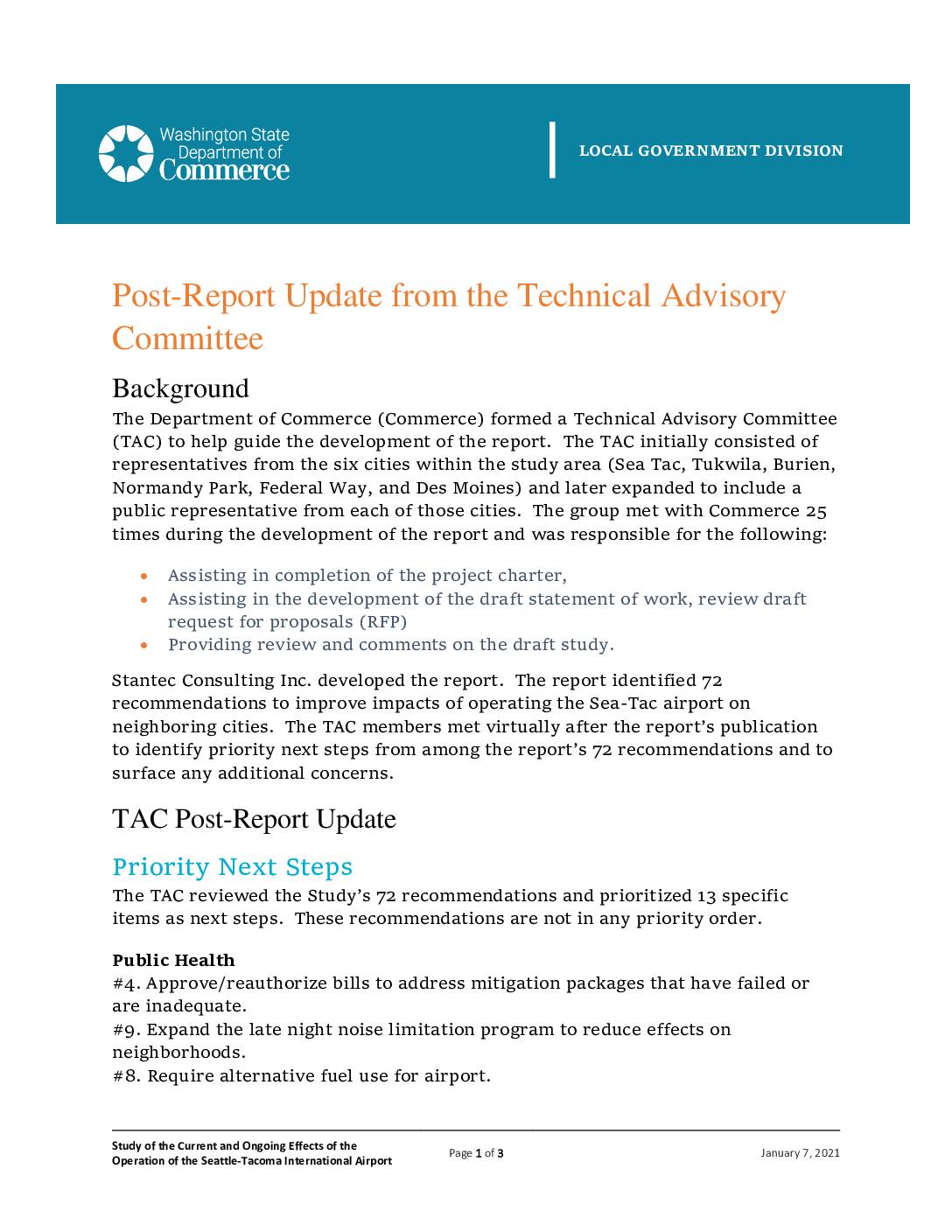 Stantec post report commerce tac pdf