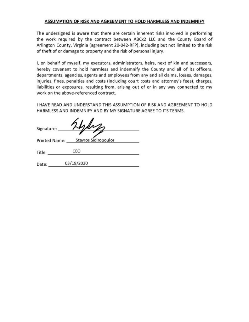 Vianair stavros sidiropoulos hold harmless agreement individual pdf