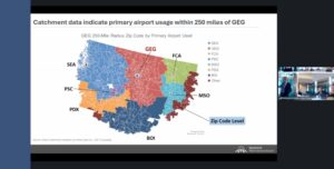 Aviation catchment areas from Spokane airport (GEG) CAWG 28 4 2026