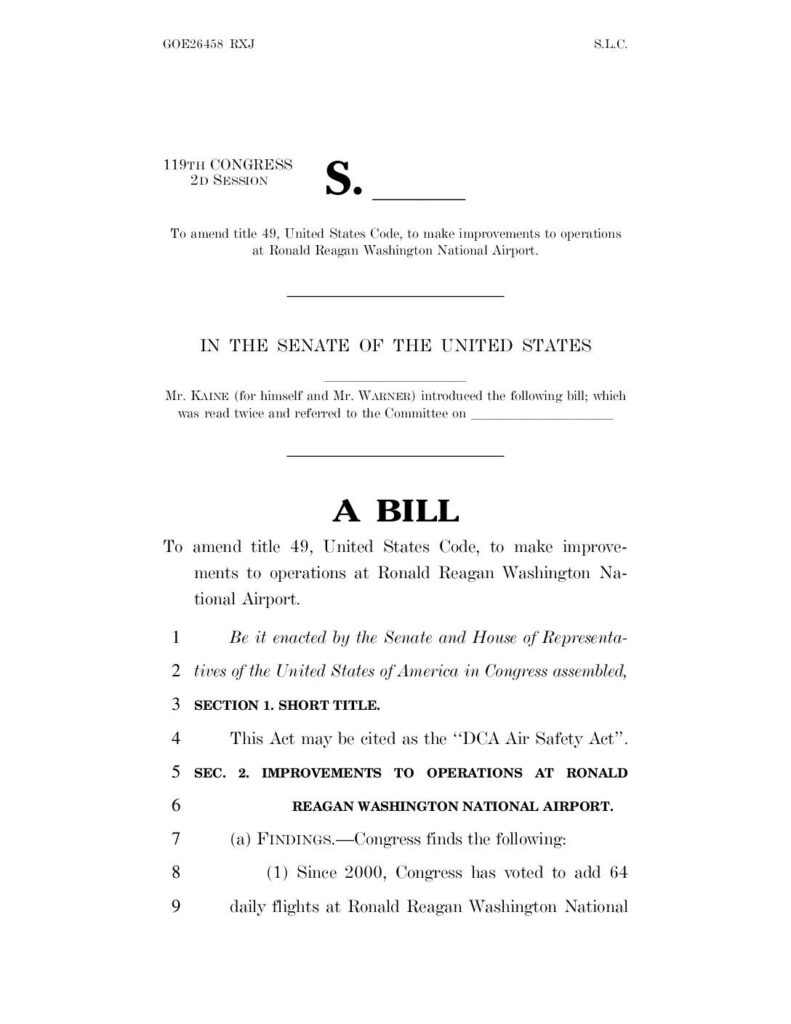 DCA air safety act pdf