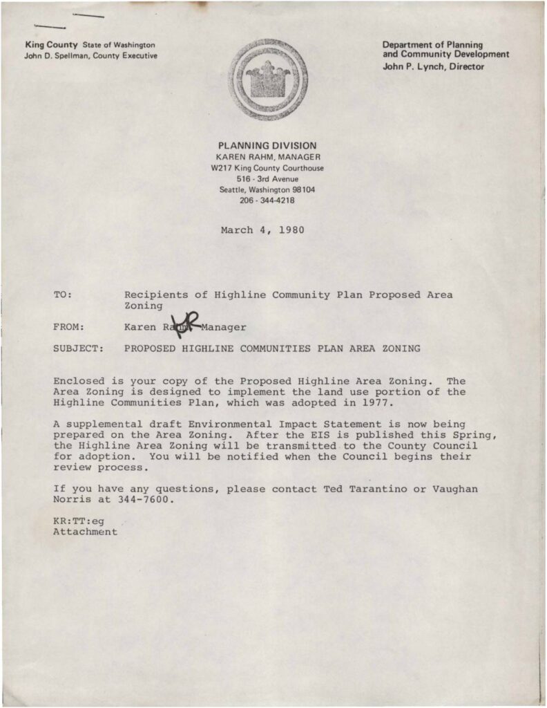 King county planning 1980 03 04 highline communities plan area zoning transmittal pdf