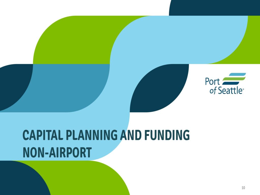 Port of Seattle section divider: Capital Planning and Funding Non-Airport