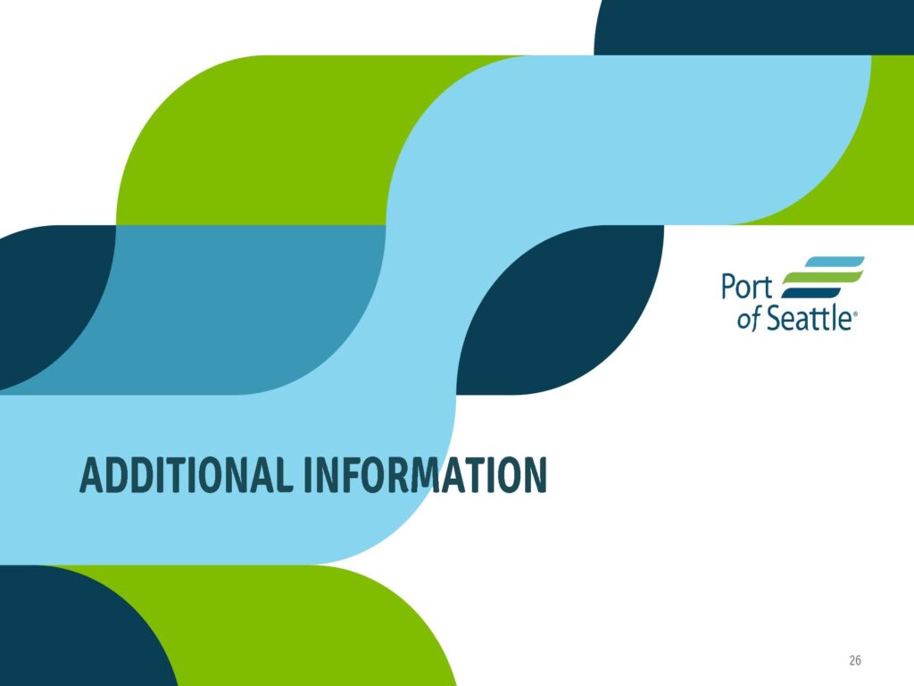 Port of Seattle section divider: Additional Information