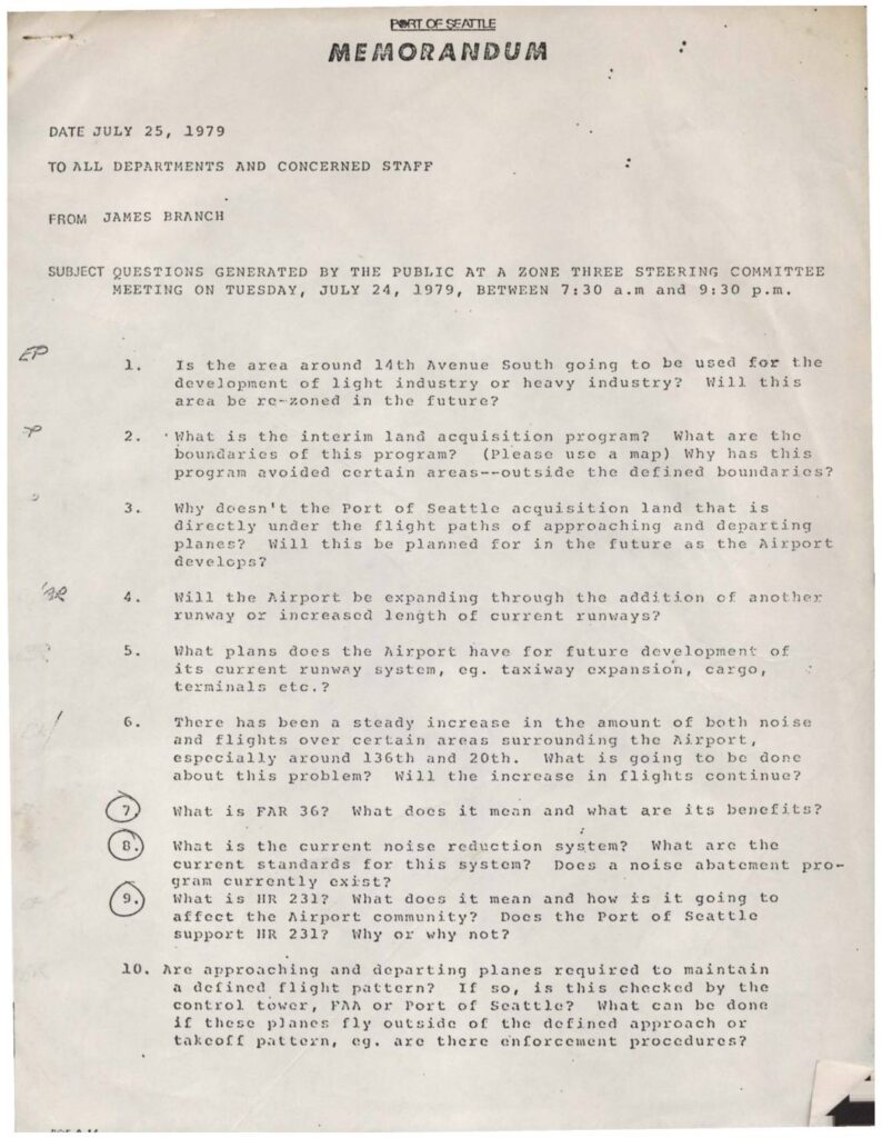 Port of seattle 1979 07 25 zone three steering committee public questions pdf