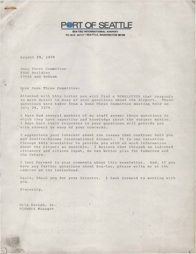 Port of seattle zone three committee qa newsletter august 29, 1979 pdf