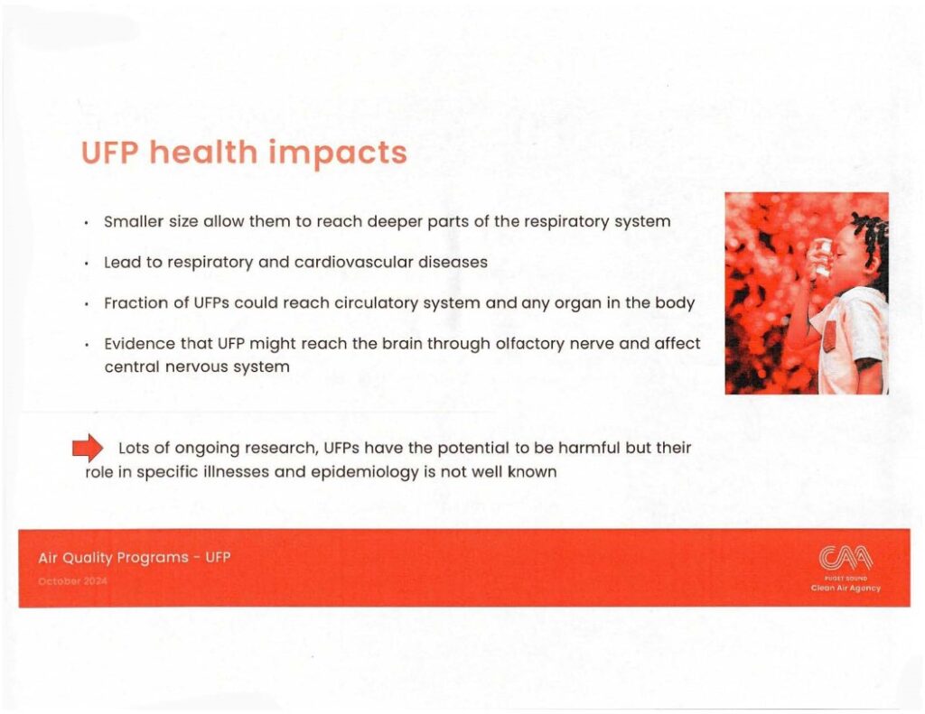 Health impacts of ultrafine particle exposure