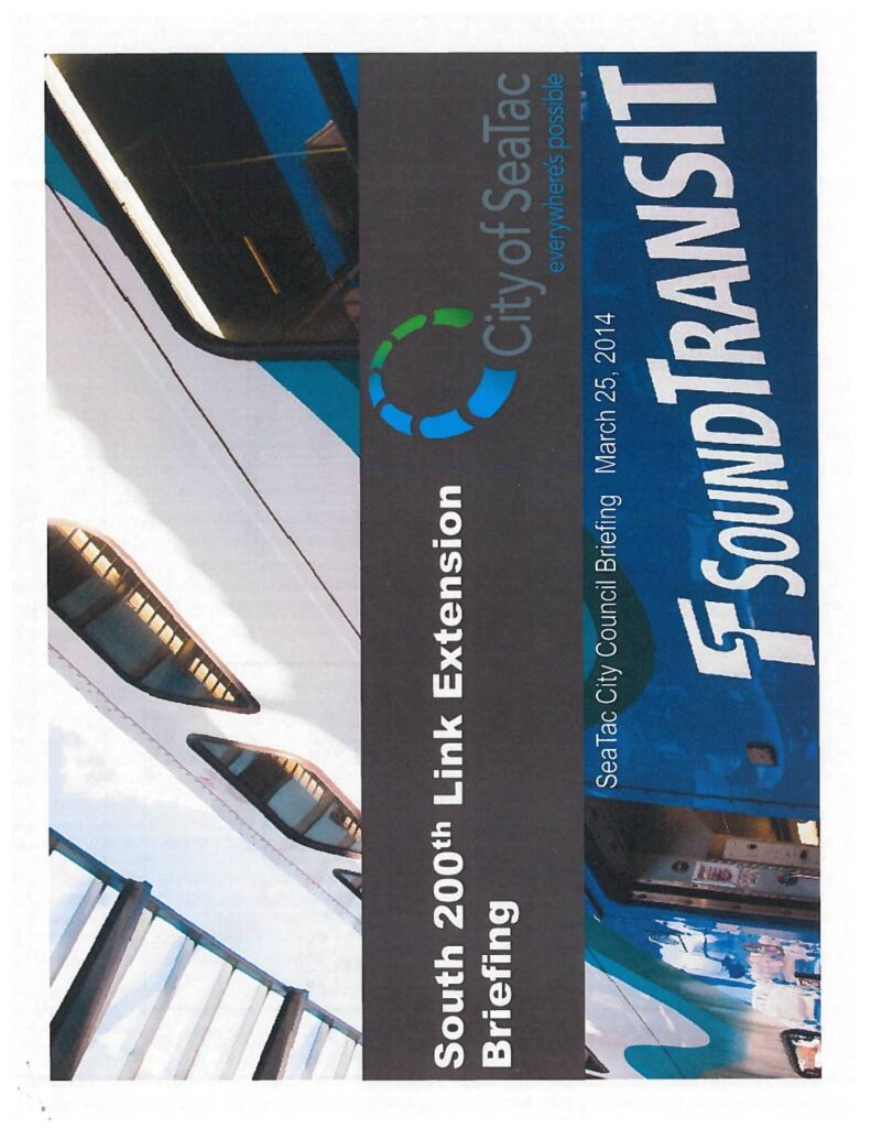 Sound transit south 200th link extension seatac council briefing 2014 03 25 pdf