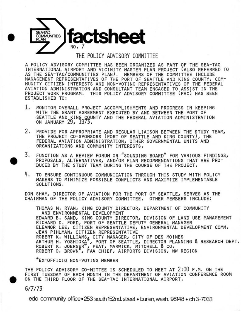 STCP factsheet 07 policy advisory committee 1973 06 07 pdf