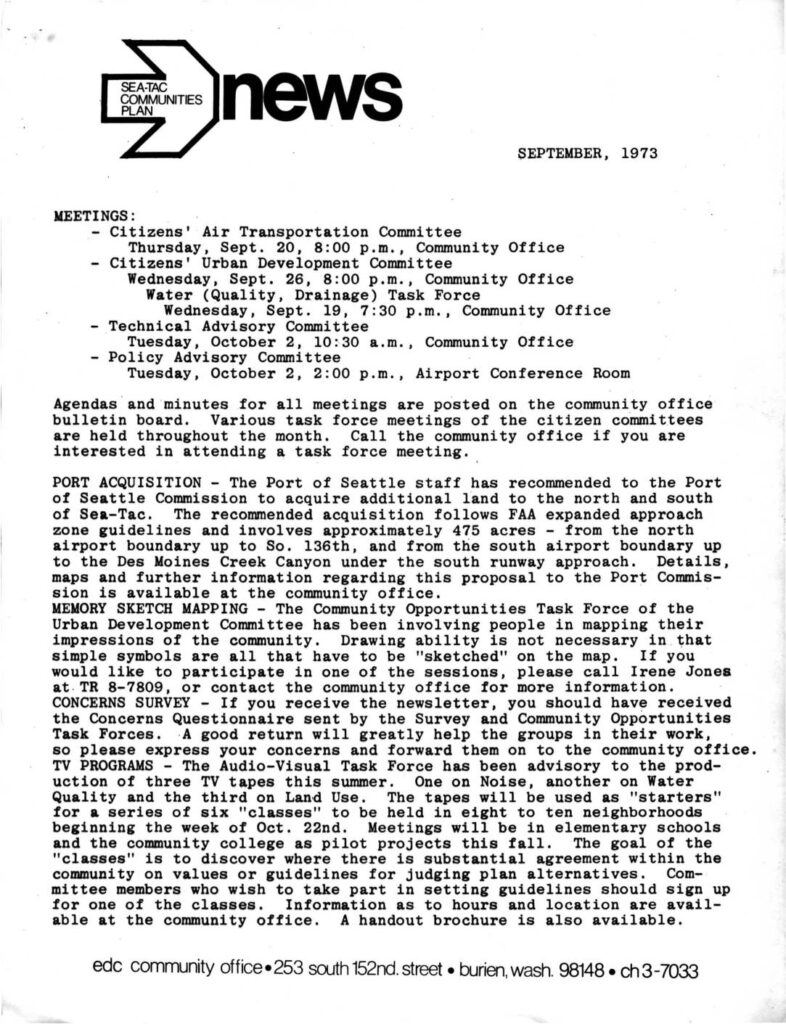 STCP newsletter air transportation committee minutes 1973 09 pdf