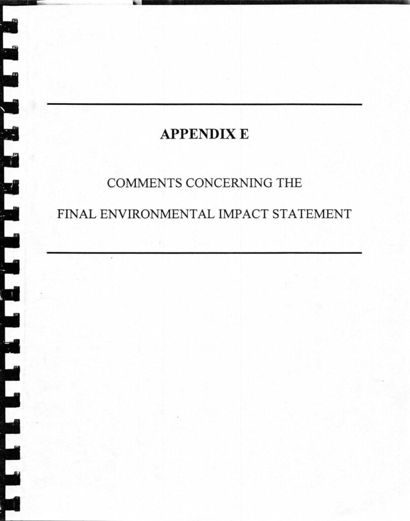 Stmpu feis appendix e comments 1996 pdf