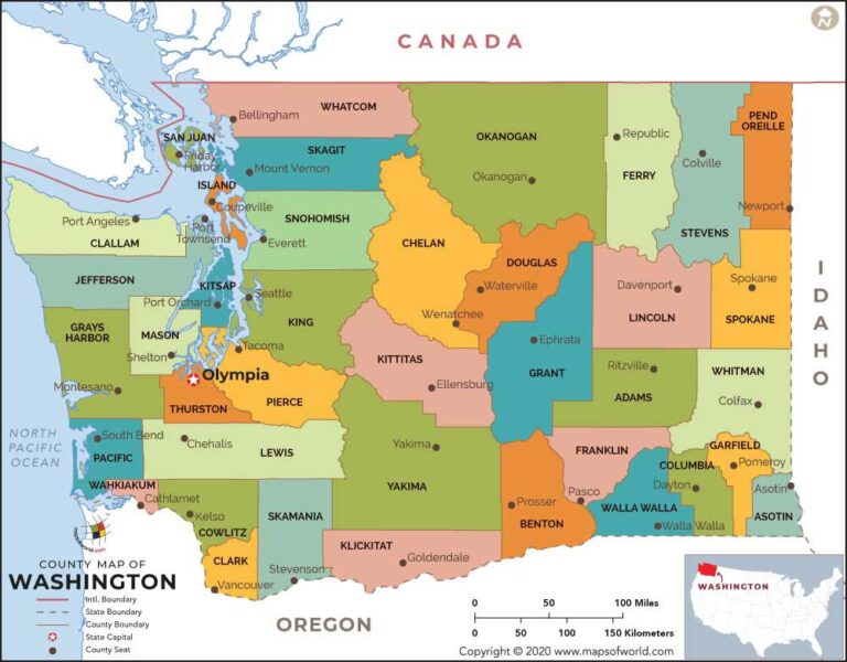 washington-county-map - Sea-Tac Airport Noise And Pollution