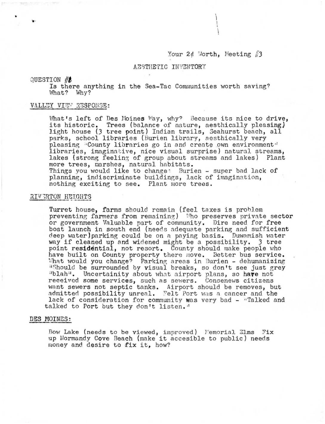 Your 2 cents meeting 3 aesthetic inventory sea tac communities pdf